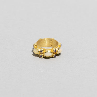 Opal Amethyst Gold Ring